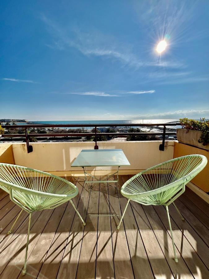 Superbe T2 Avec Terrasse Et Vue Su Mer Quartier Des Quilles A سُت المظهر الخارجي الصورة